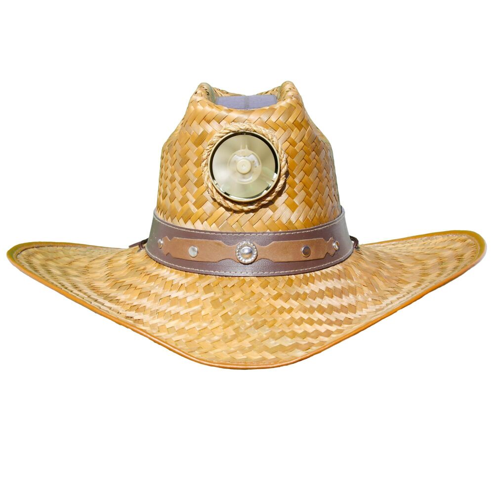 2120 Kool Breeze 's Cowboy Solar Hat With Built-in Fan - Solar Powered